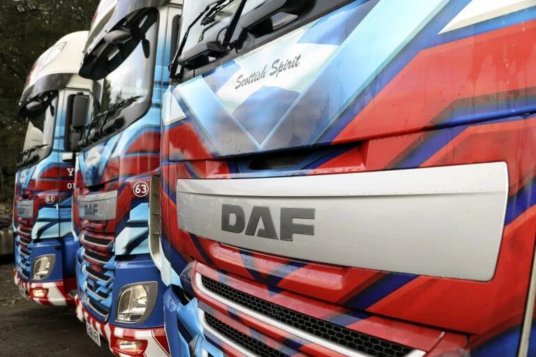 Yuill & Dodds vehicles pictured in the original case study
