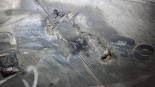Sidewall repair, original photograph 1