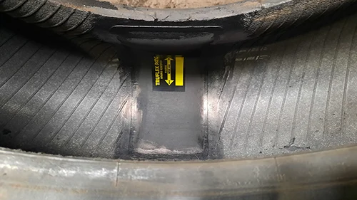 Sidewall repair, original photograph 7